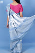 Mulmul Cotton Saree With Fall In Assorted Block Print